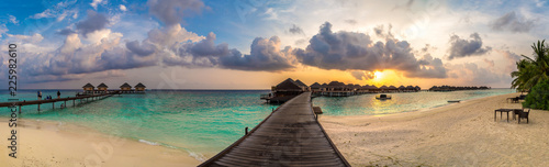 Tropical sunset in the Maldives