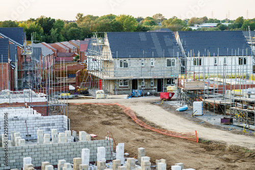 Construction new houses in England from ground