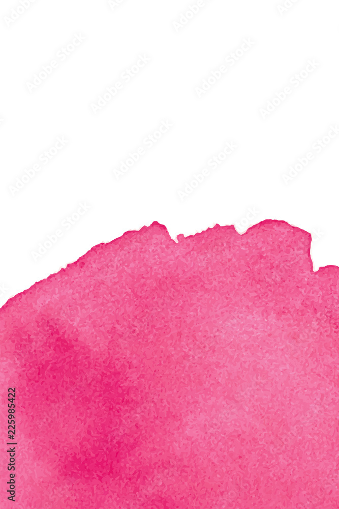 Pink abstract watercolor background with space for text. Editable template for banner, poster, cover, brochure, flyer. 