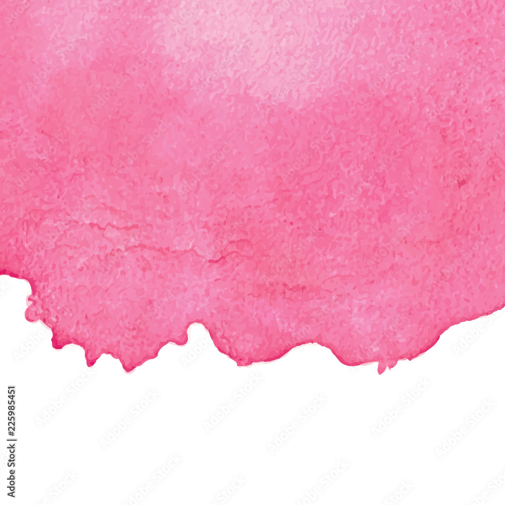 Pink abstract watercolor background with space for text. Editable template for banner, poster, cover, brochure, flyer. 