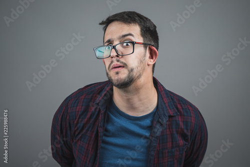 Fotografie Scolding expression, warning of doing something wrong