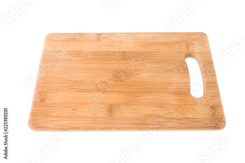 Wood cutting Board isolated on white background
