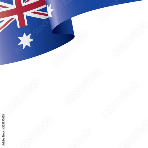 Australia flag, vector illustration on a white background.