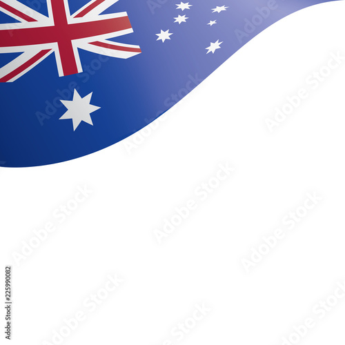 Australia flag, vector illustration on a white background.