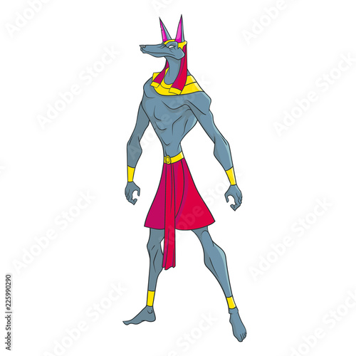 Anubis, guardian of the world of the dead