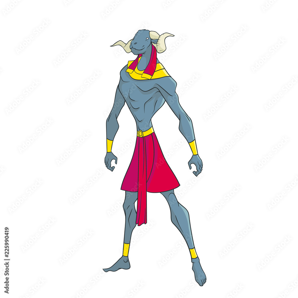 Fototapeta premium Egyptian god of water Khnum