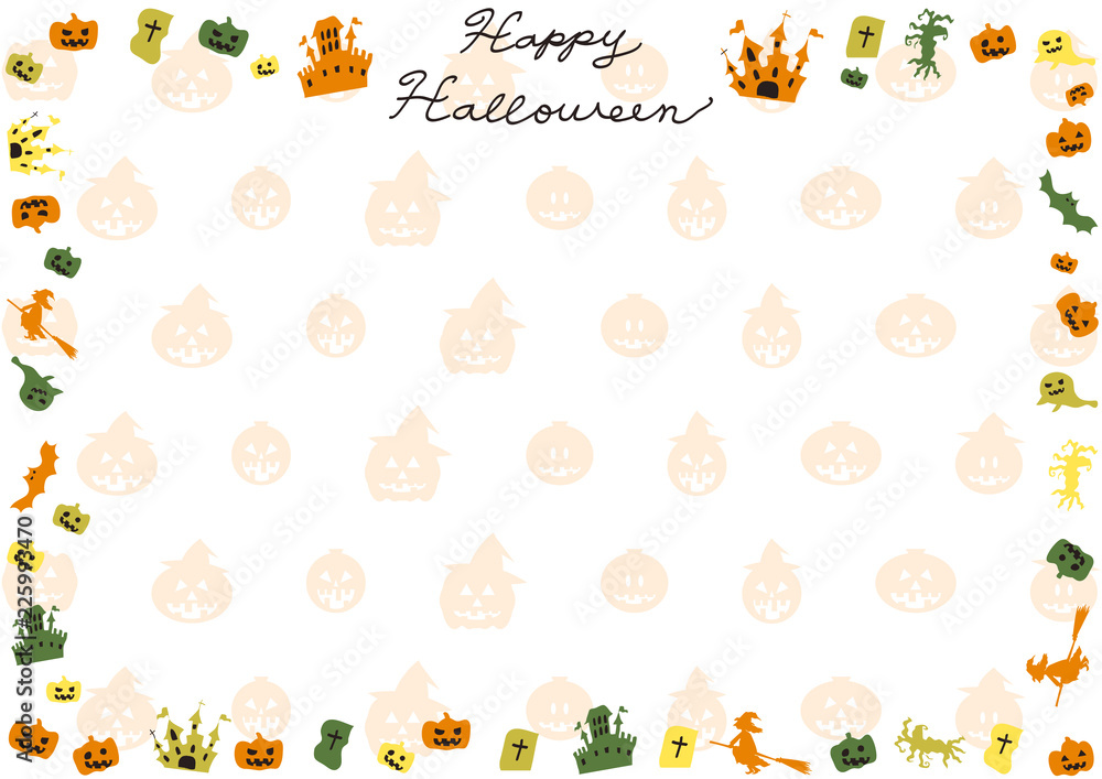 手描き ハロウィン フレーム Stock Vector Adobe Stock 手描き ハロウィン フレーム Stock Vector Adobe Stock