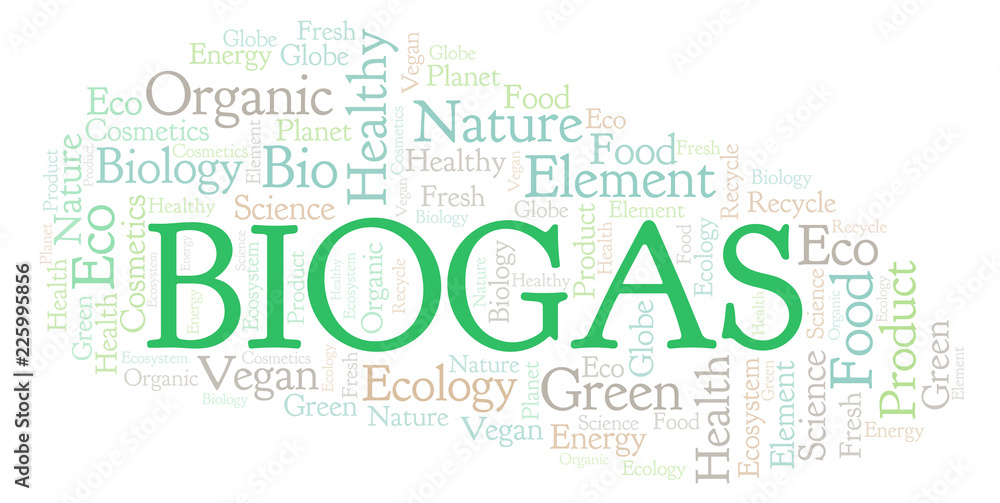 Obraz premium Biogas word cloud.