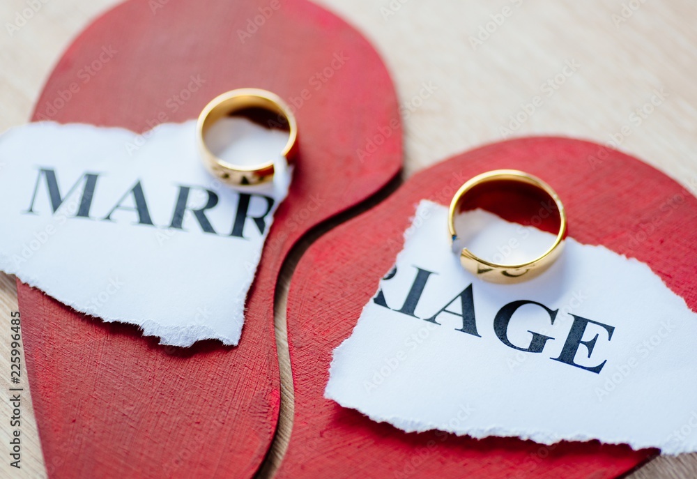 Divorce and separation concept