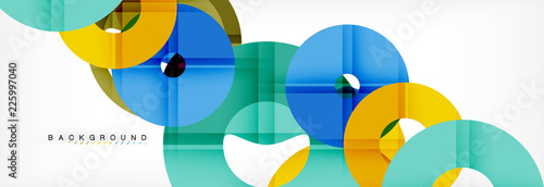 Geomtric modern backgrounds, rings abstract template