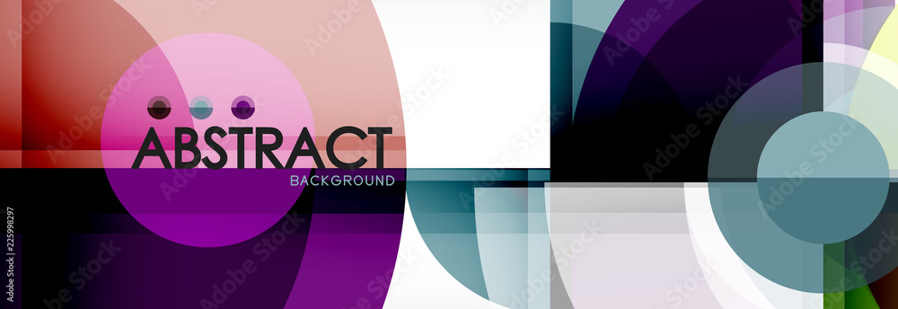 Vector fantastic circle modern geometric background template Vector fantastic circle modern geometric background template