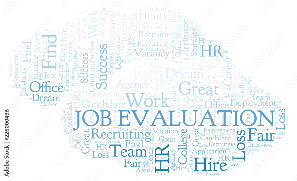 Job Evaluation word cloud. Job Evaluation word cloud.