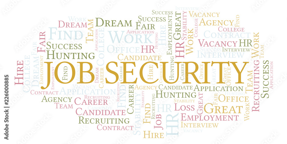 Job Security word cloud. Job Security word cloud.