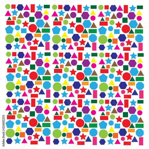 Colorful geometric background.