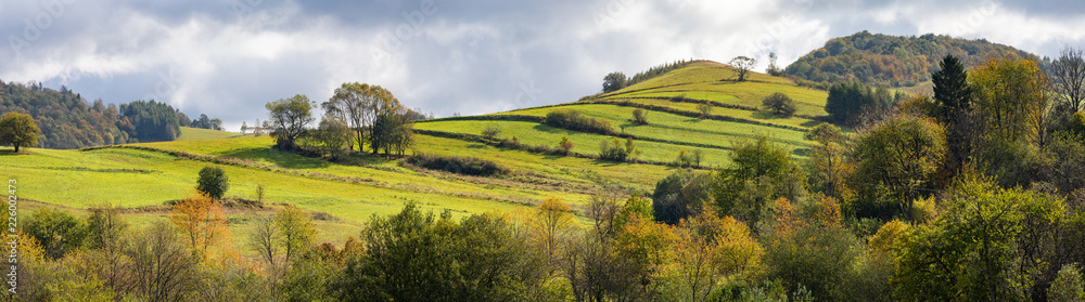Fototapeta premium Bieszczady mountains at autumn, Podkarpackie, Poland