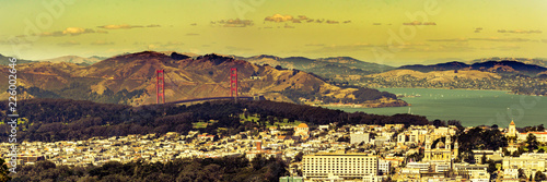 Panorama San Francisco Golden Gate Bucht