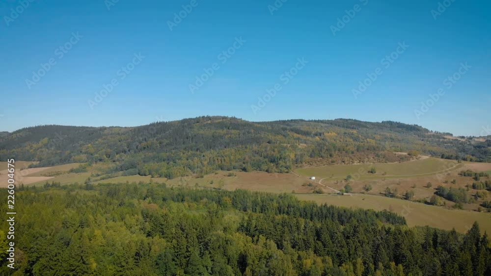 aerial view of beautiful mountains covered with green forest aerial view of beautiful mountains covered with green forest