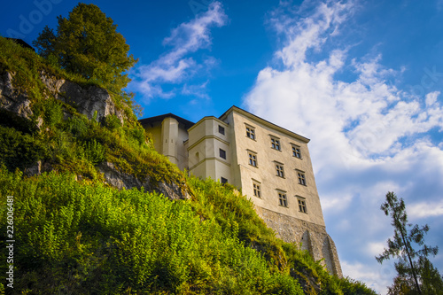 Pieskowa Skala, Poland - Historic castle Pieskowa Skala by the Pradnik river in the Ojcowski National Park photo