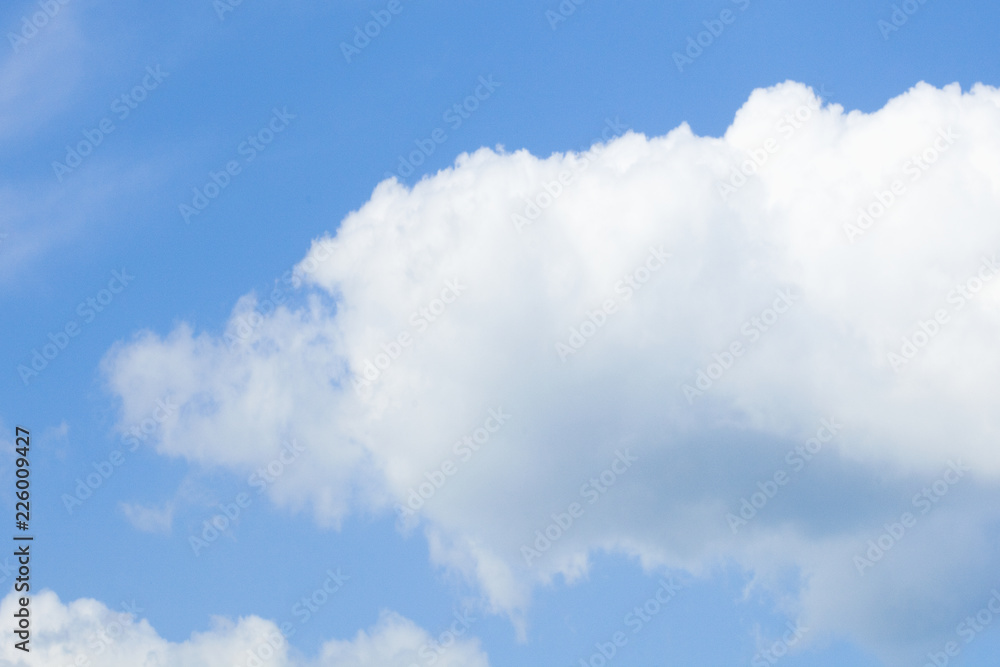 Background of Blue Sky with White Cumulus Clouds. Background of Blue Sky with White Cumulus Clouds.