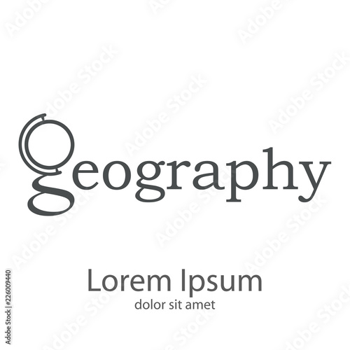 Logotipo Geography en color gris