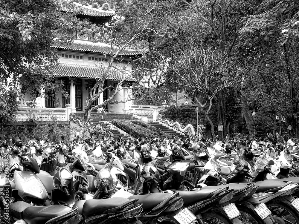 BW Temple and scooters, Saigon