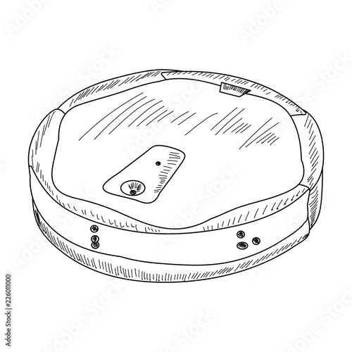 technique, sketch robot vacuum cleaner