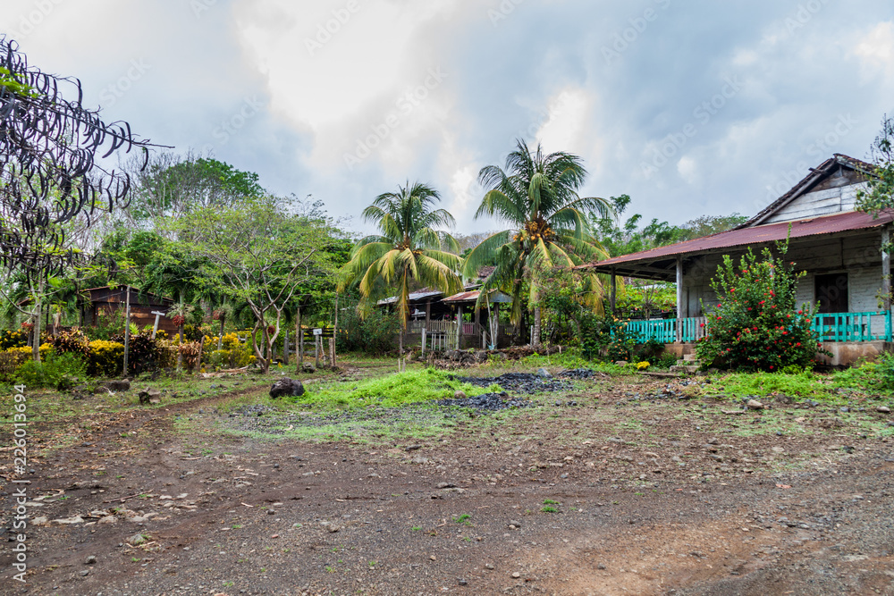 Small settlement on Ometepe island, Nicaragua