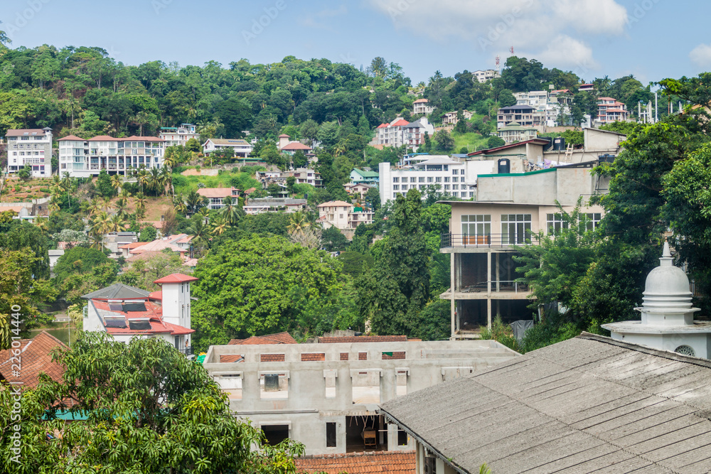 Obraz premium View of hills in Kandy, Sri Lanka