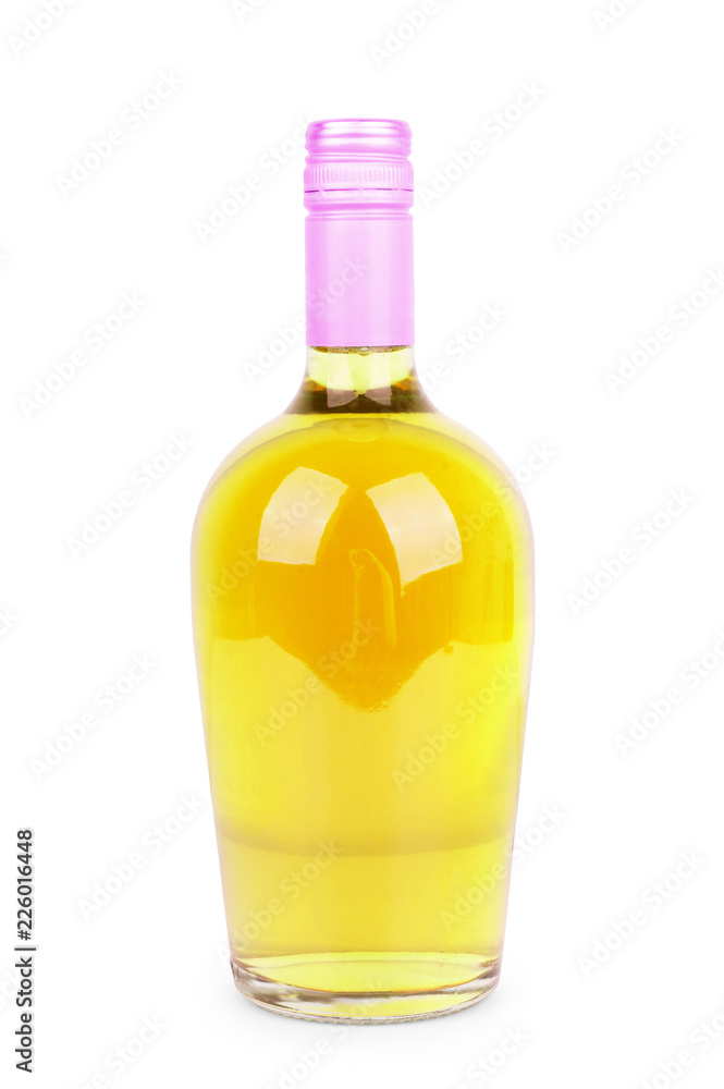 Bottle of alcoholic drink on a white background Bottle of alcoholic drink on a white background