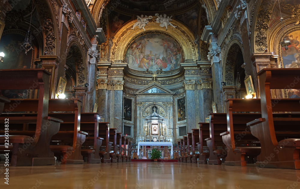 Obraz premium San Silvestro Church in rome, Italy