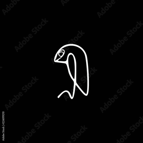 Line art logo with creative...