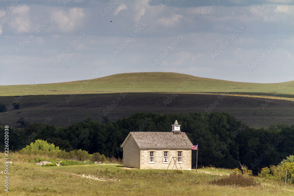 Lower Fox Creek School in the Flint Hills of Kansas Lower Fox Creek School in the Flint Hills of Kansas