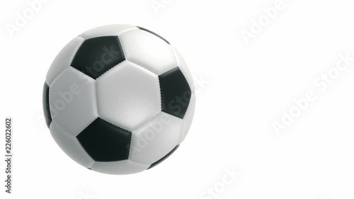 Wallpaper Mural Animation of slow rotation ball for soccer game. View of close-up with realistic texture and light. Animation of seamless loop. Torontodigital.ca
