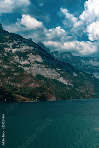 Lake Walensee in Switzerland