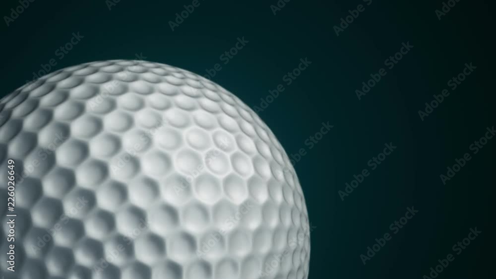 Animation of slow rotation ball for golf game. View of close-up with realistic texture and light. Animation of seamless loop. Animation of slow rotation ball for golf game. View of close-up with realistic texture and light. Animation of seamless loop.
