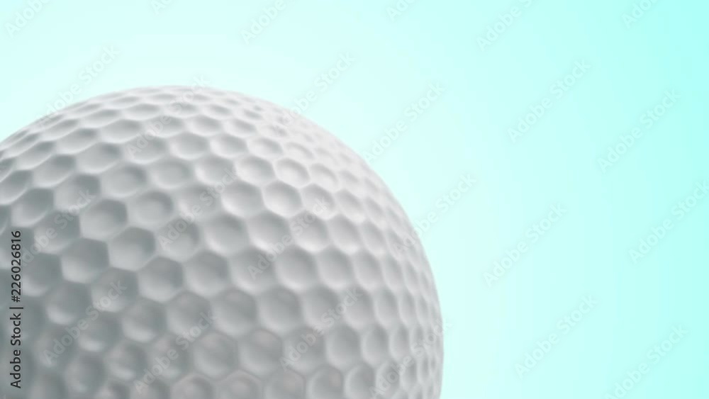 Animation of slow rotation ball for golf game. View of close-up with realistic texture and light. Animation of seamless loop. Animation of slow rotation ball for golf game. View of close-up with realistic texture and light. Animation of seamless loop.