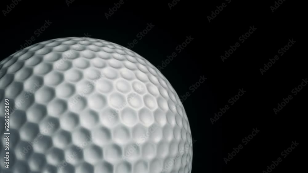 Animation of slow rotation ball for golf game. View of close-up with realistic texture and light. Animation of seamless loop. Animation of slow rotation ball for golf game. View of close-up with realistic texture and light. Animation of seamless loop.