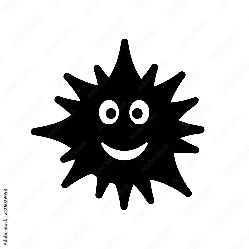 bacterium virus medical icon. black isolated bacterium virus medical icon. black isolated