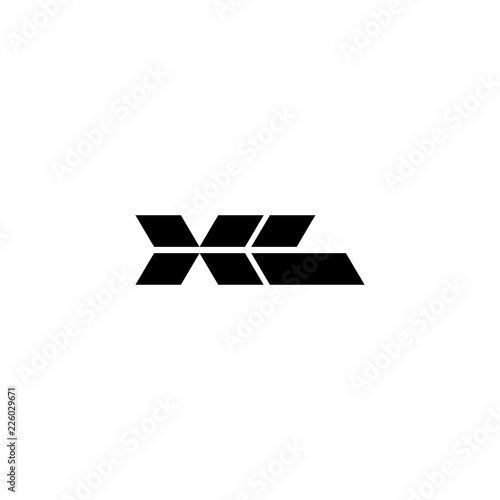 Vector Logo Letters XL Diamond Shapes