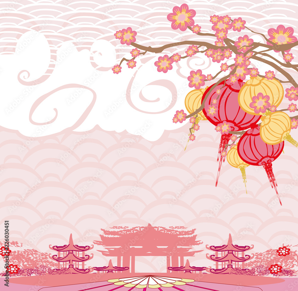 Mid-Autumn Festival for Chinese New Year - card