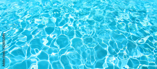 Blue and clear water pool