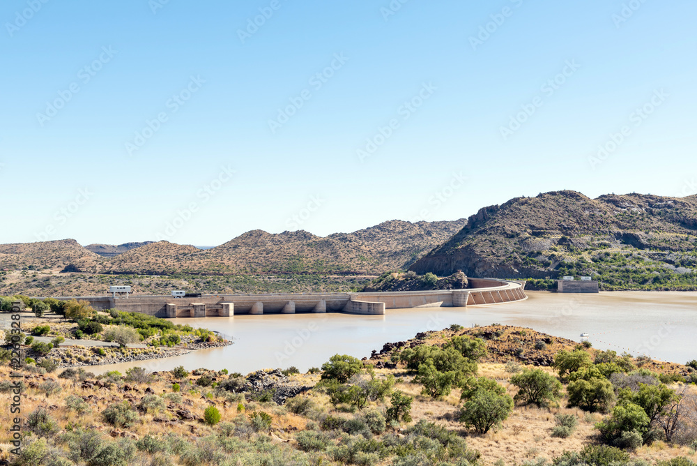 The Vanderkloof Dam in the Orange River