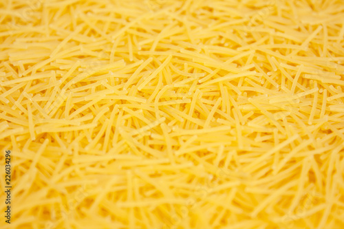 Background texture of vermicelli or pasta.