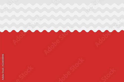 Fondo de barba blanca y fondo rojo.