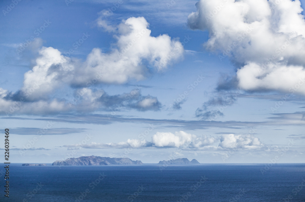 View on Selvagens islands, Savage Islands, Madeira archipelago, Portugal