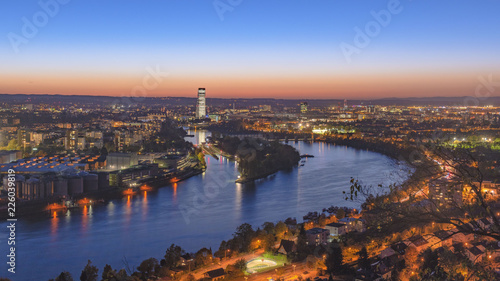 Basel by night