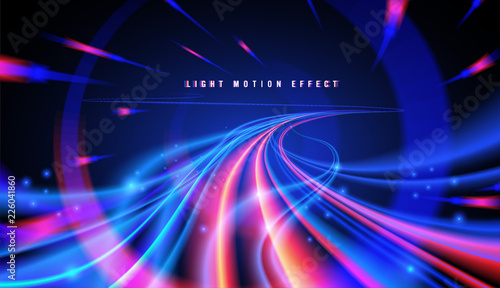 Abstract Curvy Light Trails