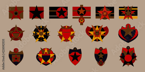 médaille, ornement, blason