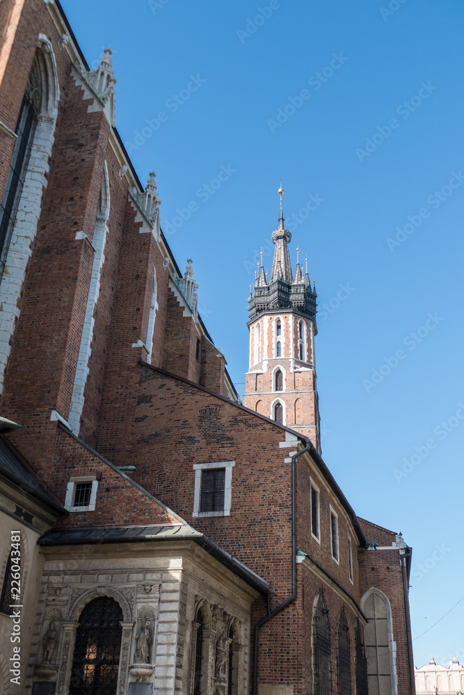 historical buildingin the center of Krakow city