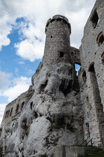 historical medieval castle Ogrodzieniec in southern poland